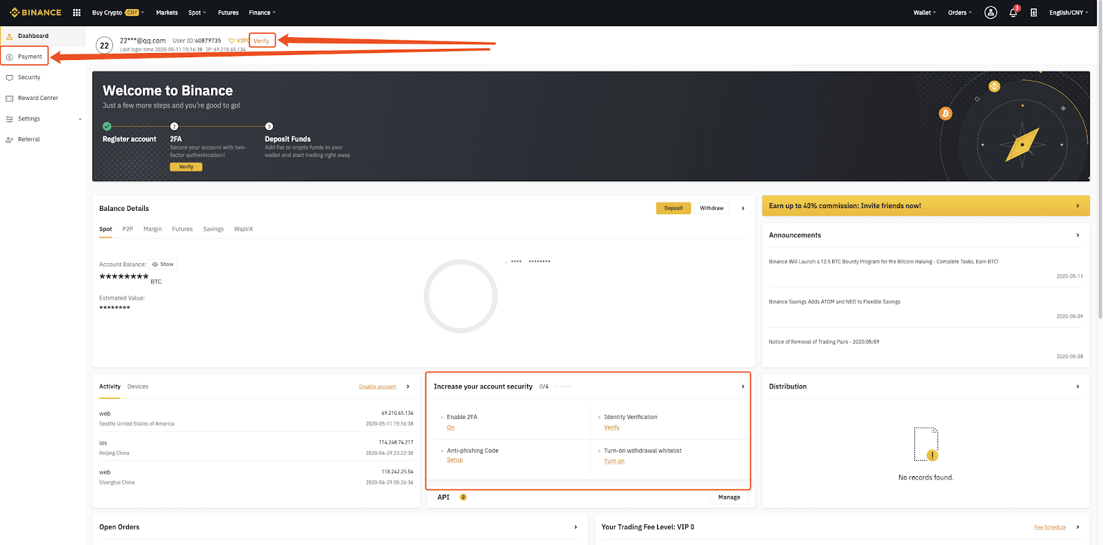How to Login and Deposit on Binance