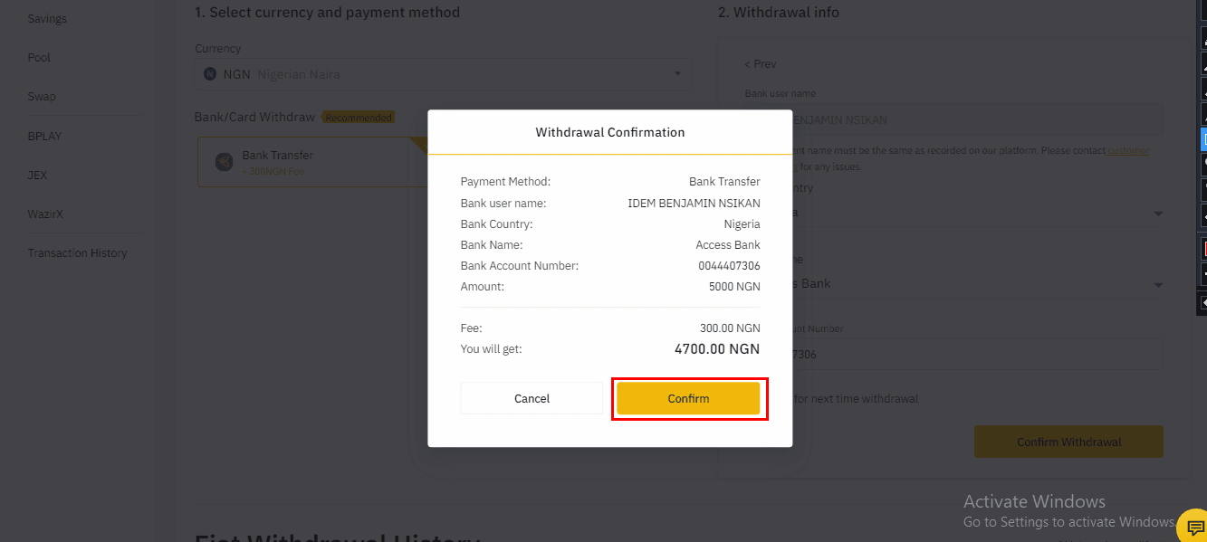 Hinterlegen und Abheben von Naira (NGN) auf Binance über das Web und die mobile App Hinterlegen und Abheben von Naira (NGN) auf Binance über das Web und die mobile App