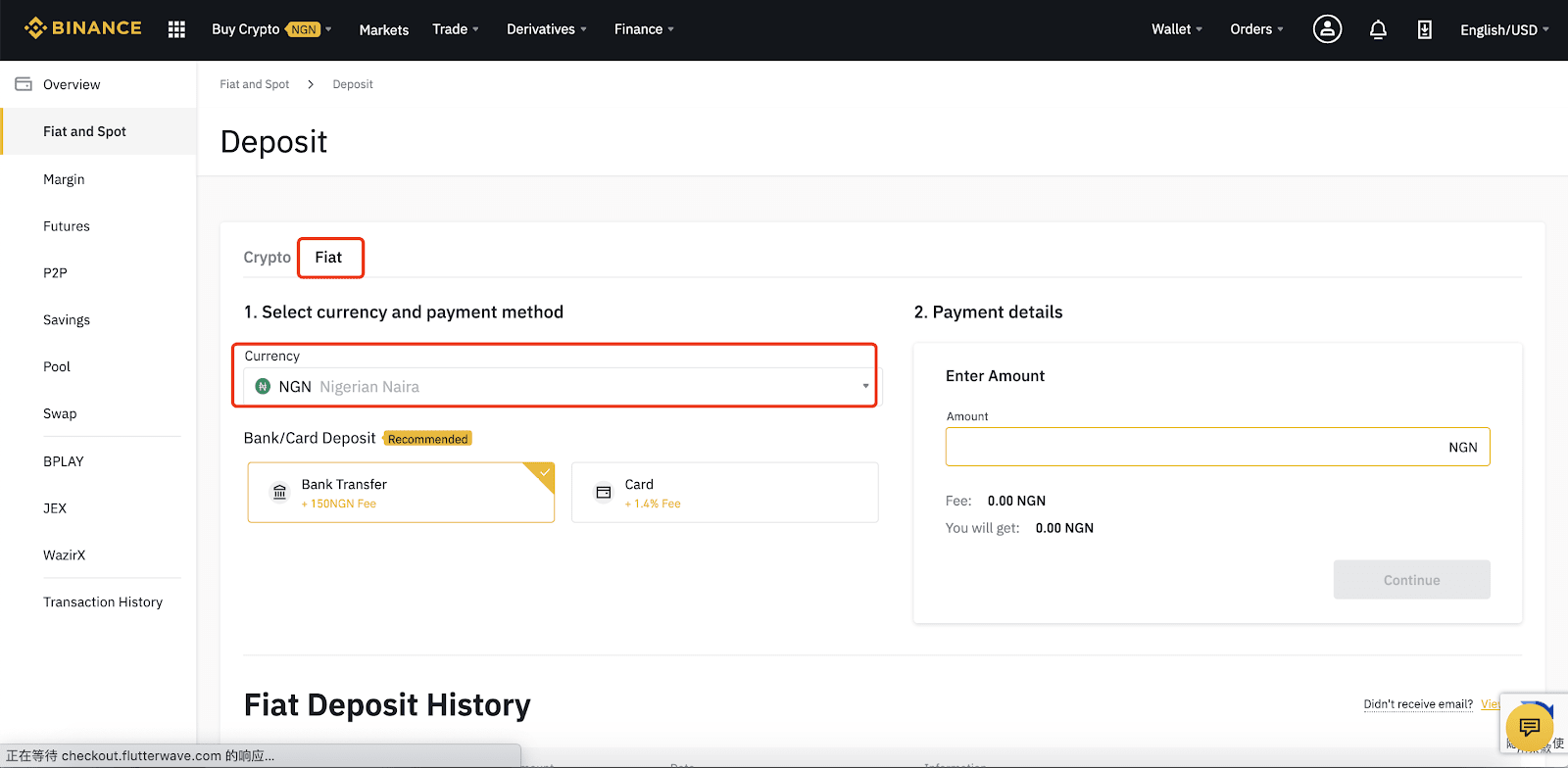 Hinterlegen und Abheben von Naira (NGN) auf Binance über das Web und die mobile App Hinterlegen und Abheben von Naira (NGN) auf Binance über das Web und die mobile App