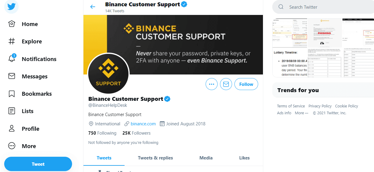 Binance सपोर्ट से कैसे संपर्क करें Binance सपोर्ट से कैसे संपर्क करें