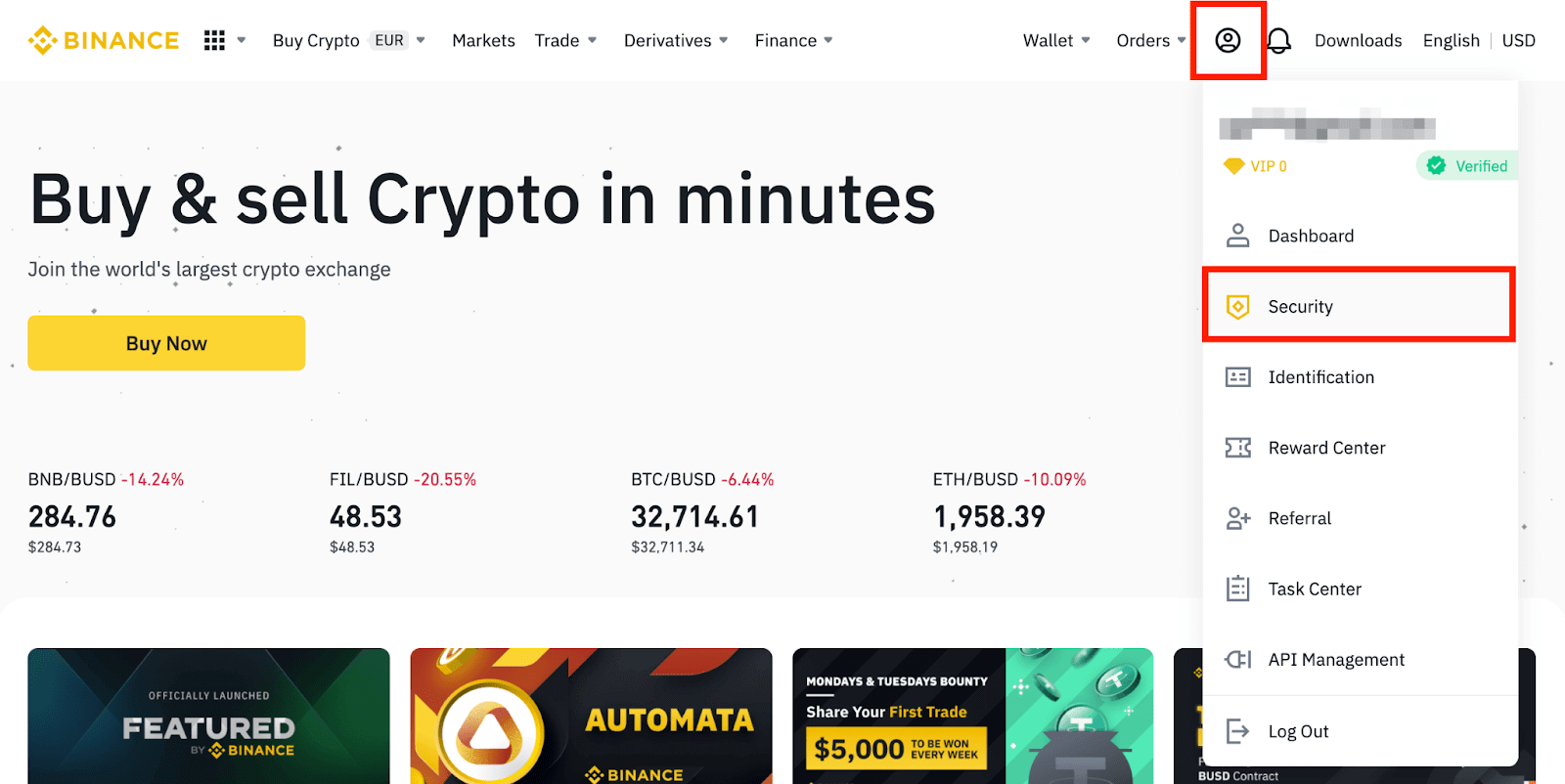 Necə daxil olmaq və Binance-a depozit Necə daxil olmaq və Binance-a depozit