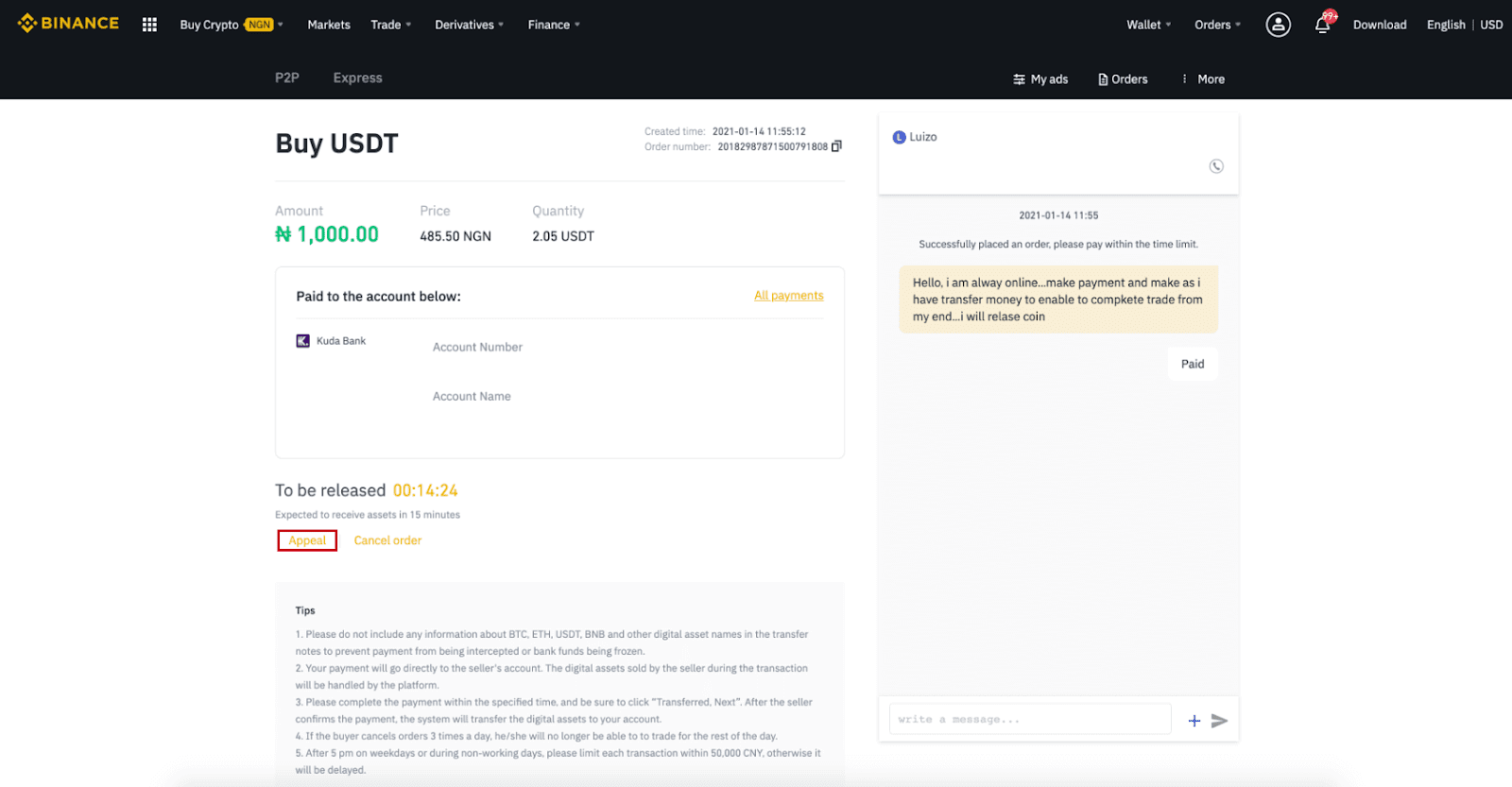 Kako odpreti račun in nakazati denar v Binance Kako odpreti račun in nakazati denar v Binance