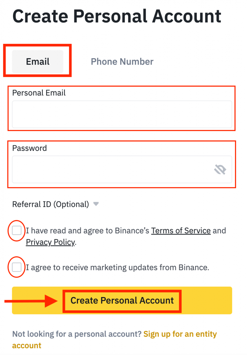 Kako odpreti račun in nakazati denar v Binance Kako odpreti račun in nakazati denar v Binance