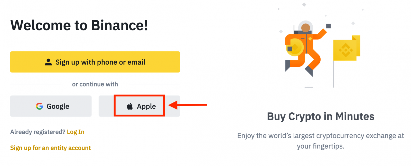 Kako odpreti račun in nakazati denar v Binance Kako odpreti račun in nakazati denar v Binance