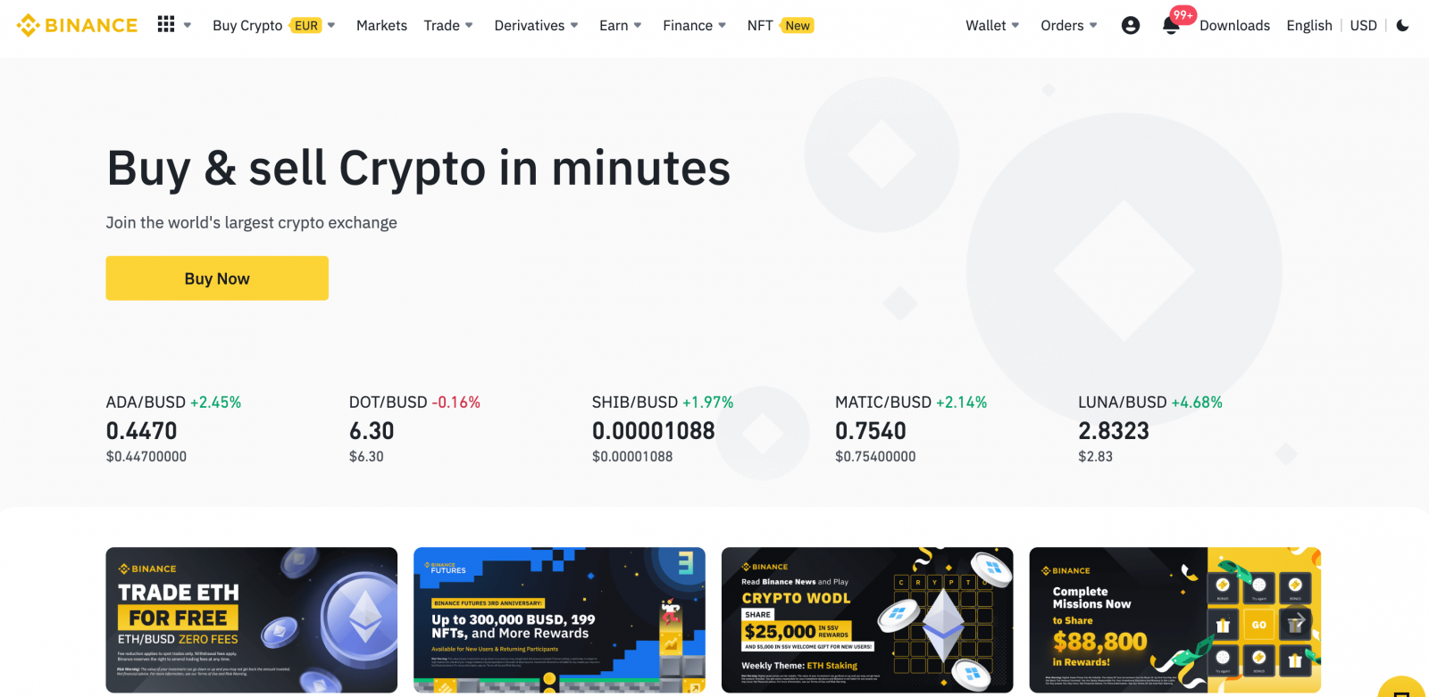 Kako odpreti račun in nakazati denar v Binance Kako odpreti račun in nakazati denar v Binance