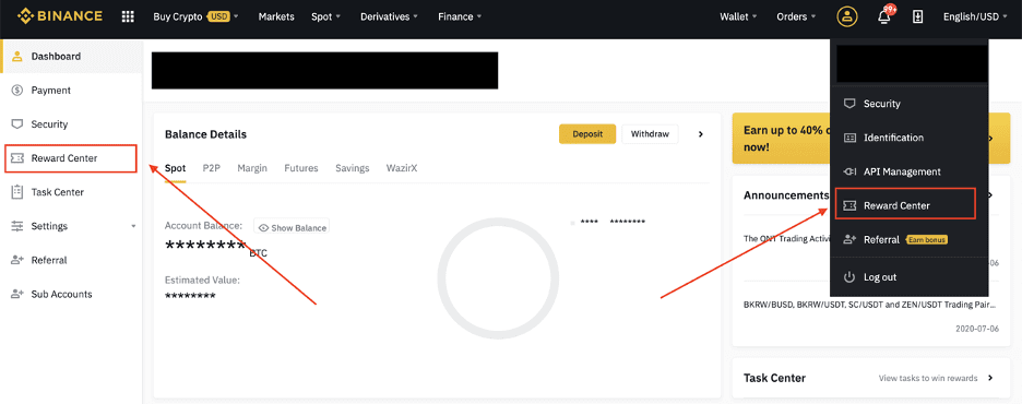 Kako odpreti račun in nakazati denar v Binance Kako odpreti račun in nakazati denar v Binance