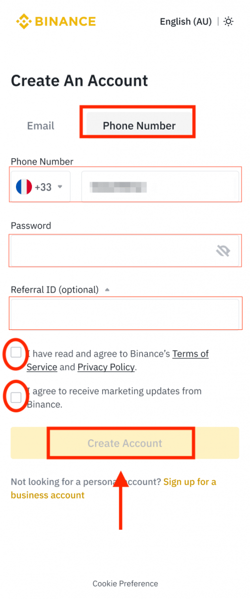 Kako odpreti račun in nakazati denar v Binance Kako odpreti račun in nakazati denar v Binance