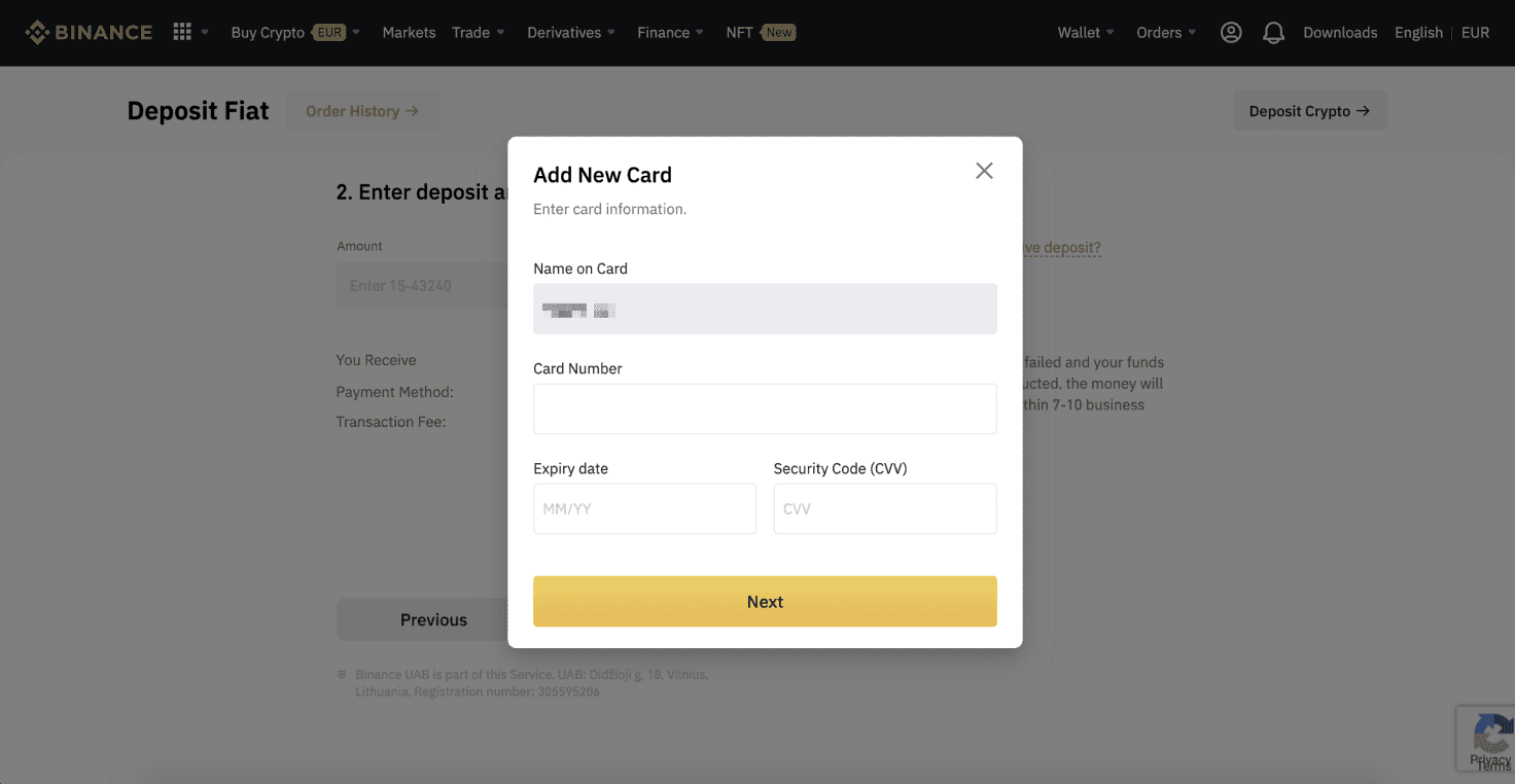 Kako odpreti račun in nakazati denar v Binance Kako odpreti račun in nakazati denar v Binance