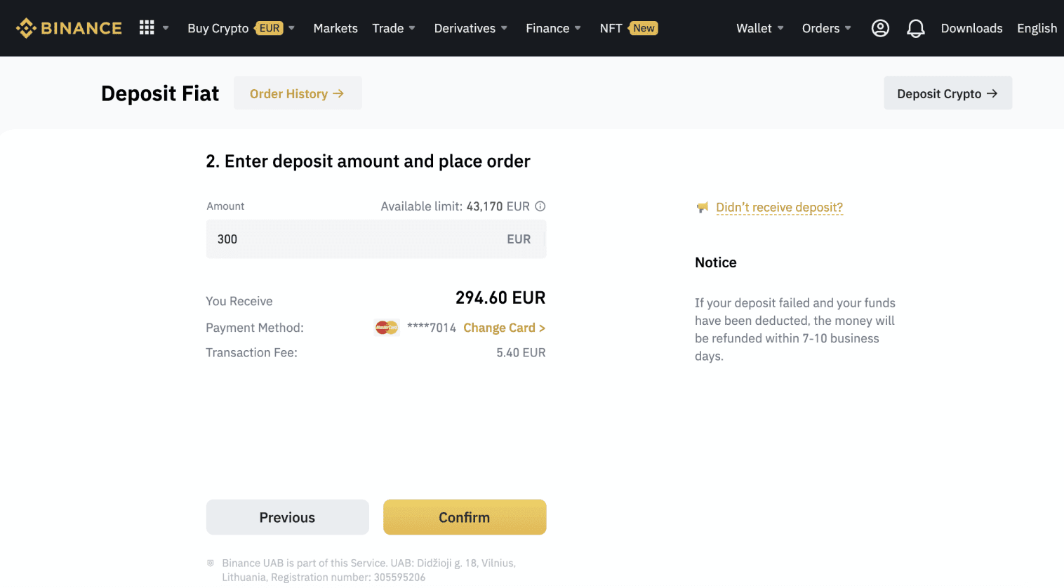 Kako odpreti račun in nakazati denar v Binance Kako odpreti račun in nakazati denar v Binance