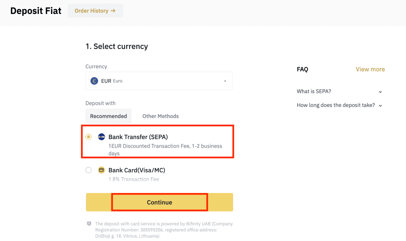 Kako odpreti račun in nakazati denar v Binance Kako odpreti račun in nakazati denar v Binance