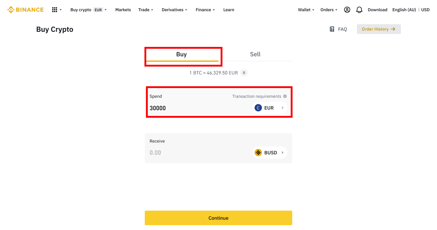 Kako odpreti račun in nakazati denar v Binance Kako odpreti račun in nakazati denar v Binance