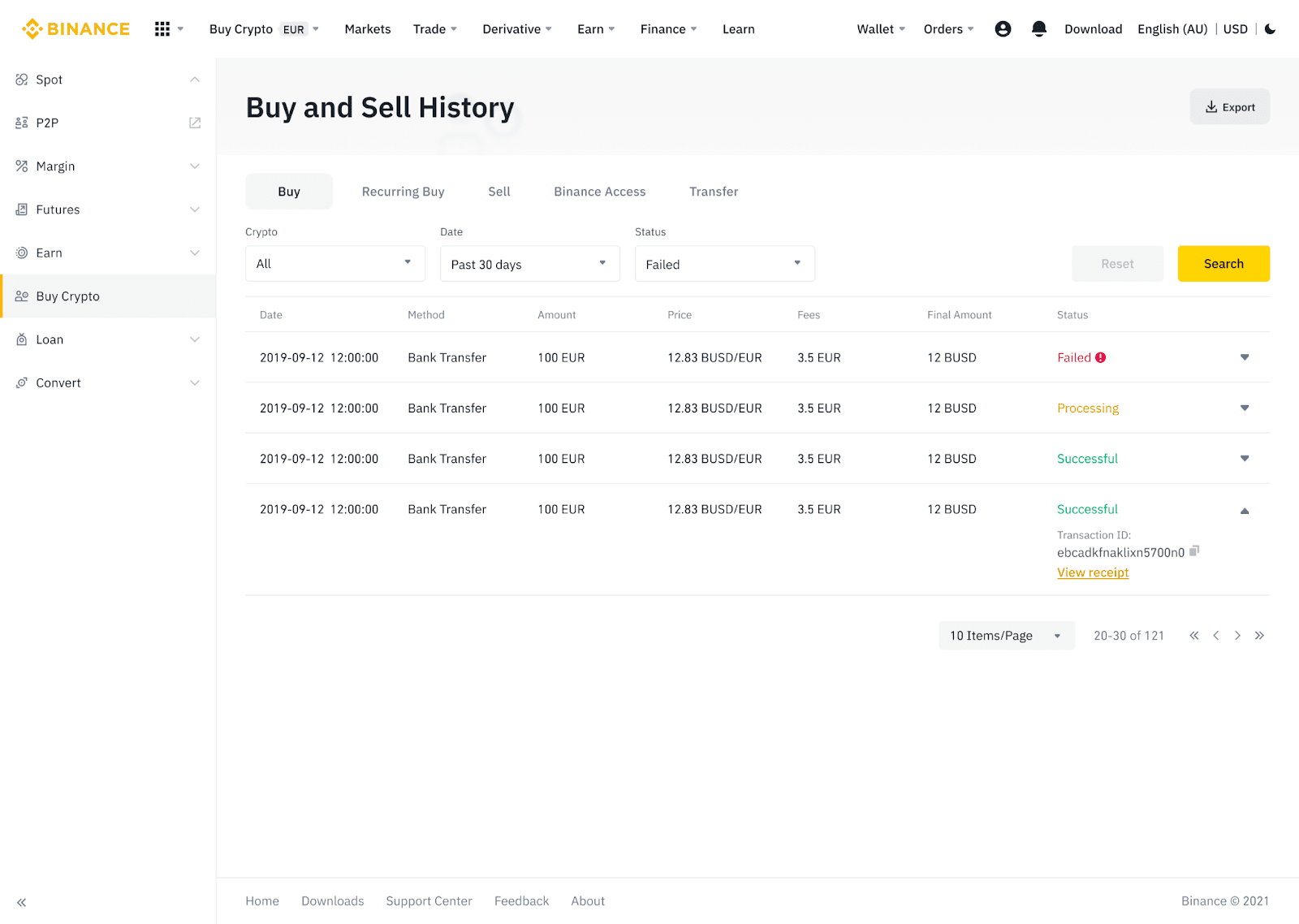 Kako odpreti račun in nakazati denar v Binance Kako odpreti račun in nakazati denar v Binance