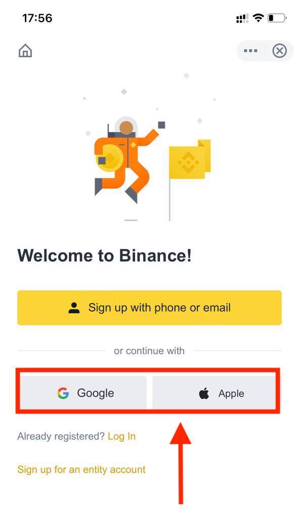 Kako odpreti račun in nakazati denar v Binance Kako odpreti račun in nakazati denar v Binance