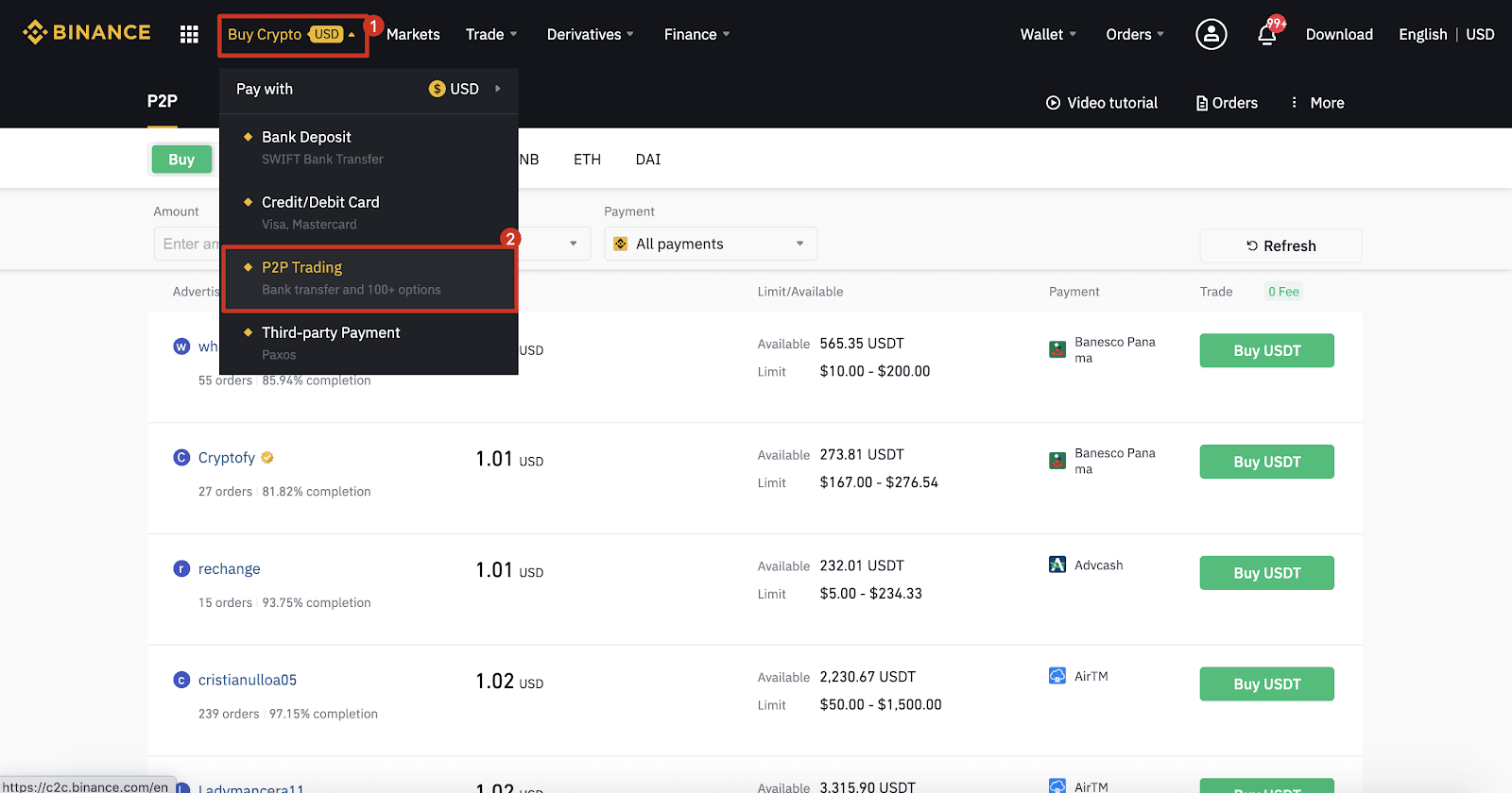 Kako odpreti račun in nakazati denar v Binance Kako odpreti račun in nakazati denar v Binance