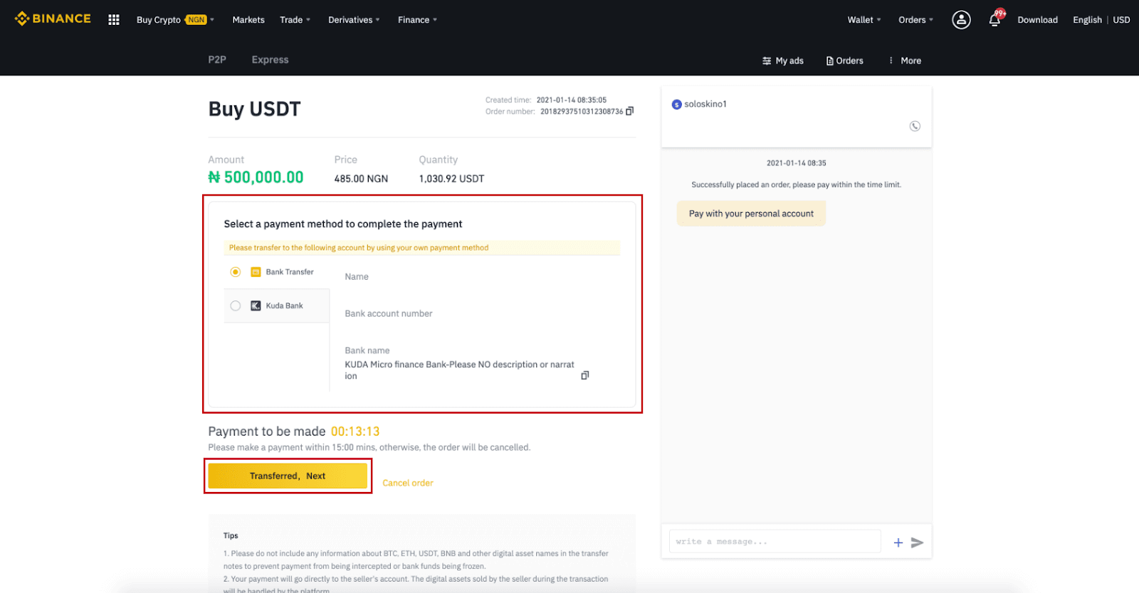 Kako odpreti račun in nakazati denar v Binance Kako odpreti račun in nakazati denar v Binance