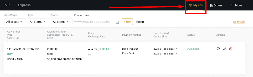 Hogyan lehet P2P kereskedési hirdetéseket feltenni a Binance -ről Hogyan lehet P2P kereskedési hirdetéseket feltenni a Binance -ről