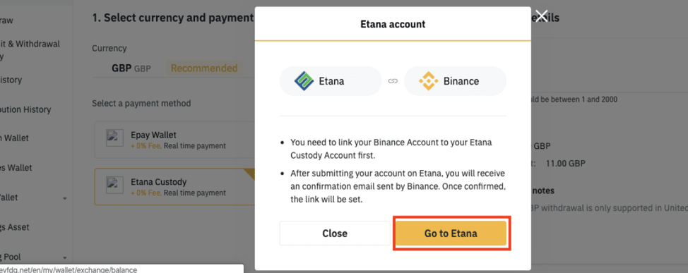 User Guide of Etana on Binance